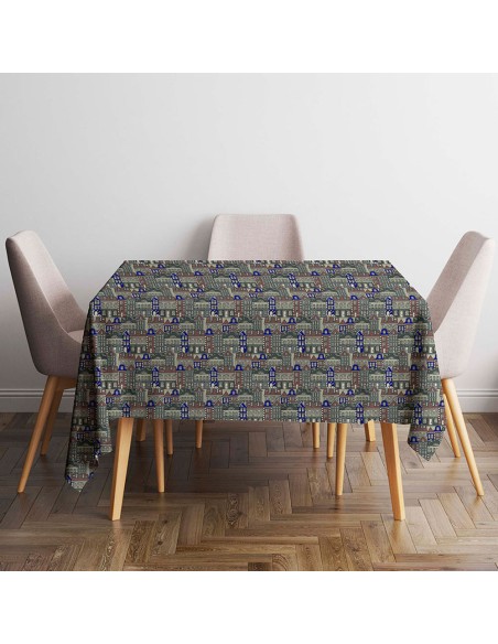 Mantel antimanchas town 140 x 140 cm