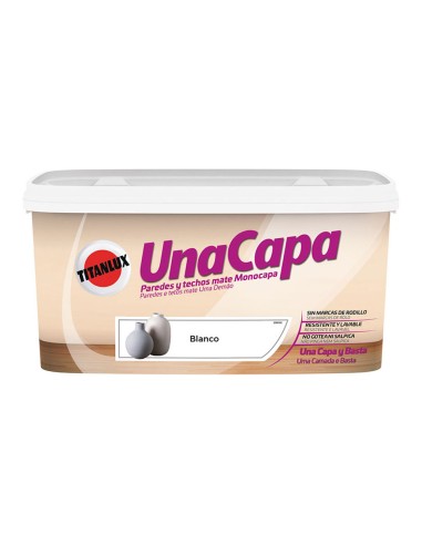 Pintura una capa blanco mate 4 l interior 069000204