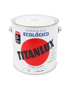 Esmalte ecológico al agua blanco satinado 2,5l titanlux 01t056625