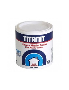 Pintura para paredes y techos lavable it blanco mate interior 750 ml 029190034