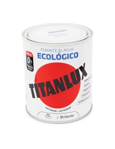 Esmalte ecológico al agua blanco brillante 750ml titanlux 00t056634