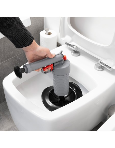 Pistola desatascadora de aire comprimido innovagoods