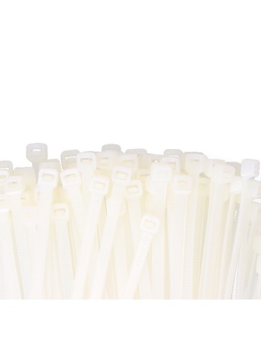 Bridas natural 300 x 7,6 mm nylon alta calidad...