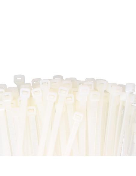 Bridas natural 300 x 7,6 mm nylon alta calidad (bolsa 100 unid.)