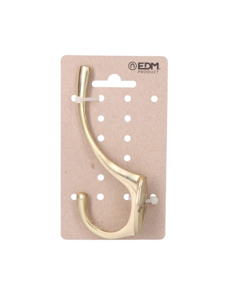Colgador de latón pulido 13 x 5 cm