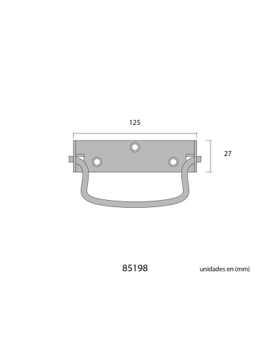 Asa abatible con tope 125mm zinc 2 unidades...
