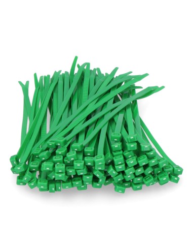 Bridas verdes 4,6 x 200 mm nylon alta calidad...