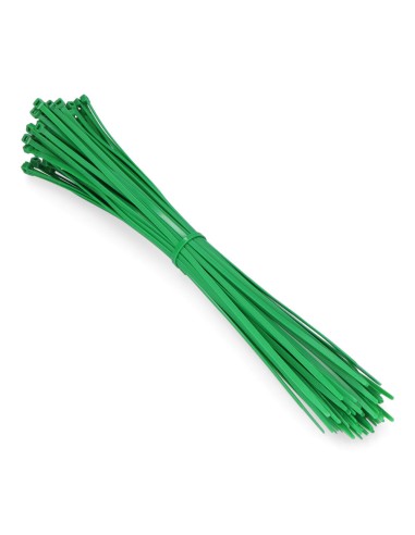 Bridas verdes 4,8 x 380 mm nylon alta calidad(bolsa 100 unid.)
