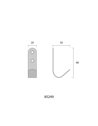 Colgador de inox mate