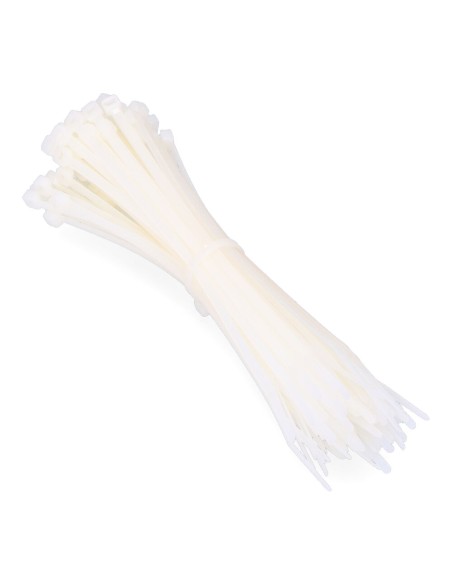 Bridas natural 4,8 x 250 mm nylon alta calidad (bolsa 100 unid.)