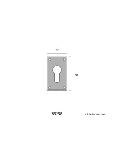 Bocallave 40x70mm inox 2