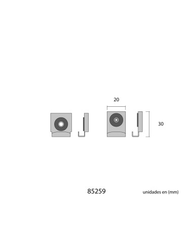 Juego grapas luna regulables en blíster edm