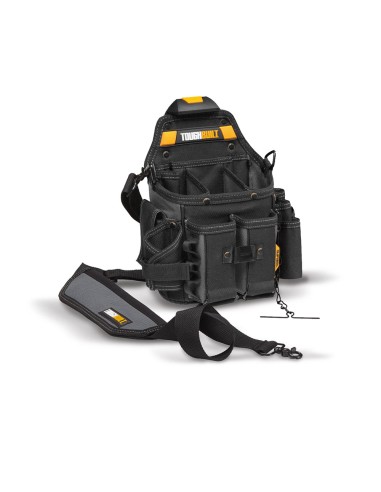 Bolso portaherramientas oficial electricista + correa hombro tb-ct-114 toughbuilt