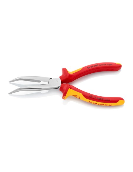 Alicates de boca de cigüeña curvo 200 x 56 x 19 mm
