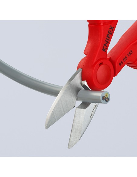 Tijeras de electricista 130x32x155mm 9505155sb knipex