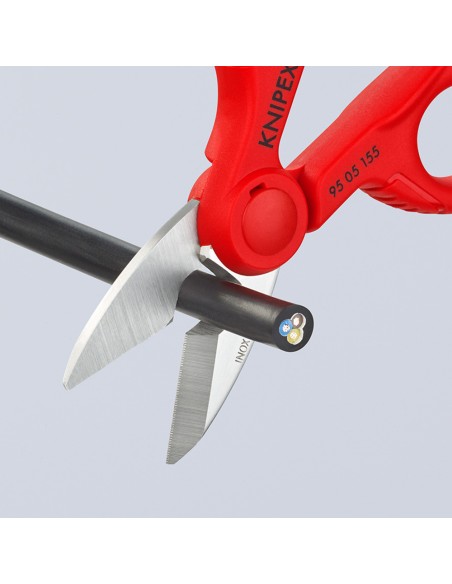Tijeras de electricista 130x32x155mm 9505155sb knipex