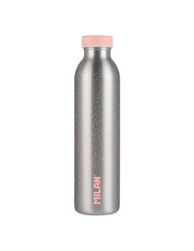 Botella isotérmica de acero inoxidable serie silver, rosa 591 ml