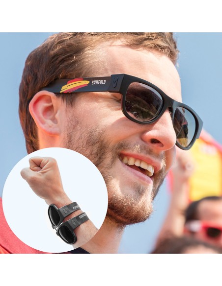 Gafas de sol enrollables sunfold eurocopa spain black innovagoods