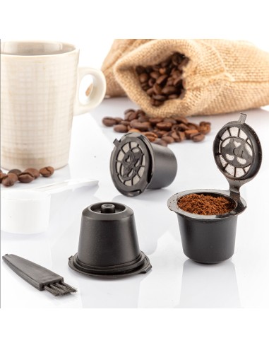 Set de 3 cápsulas de café reutilizables recoff...