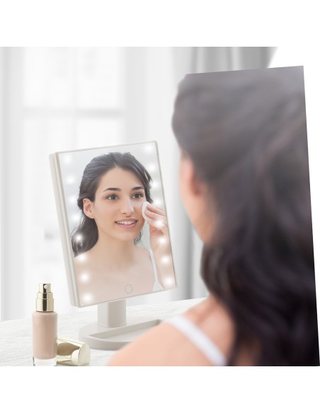 Espejo led táctil de sobremesa