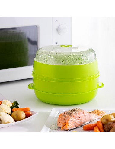 Vaporera doble para microondas fresh ø22 x...
