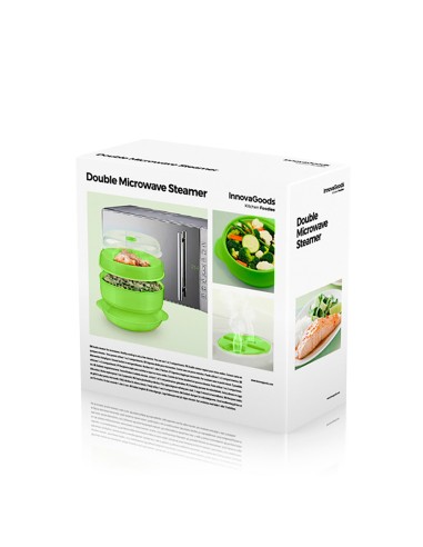 Vaporera doble para microondas fresh ø22 x...