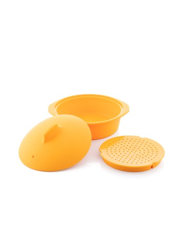 Vaporera de silicona multifunción con recetas...