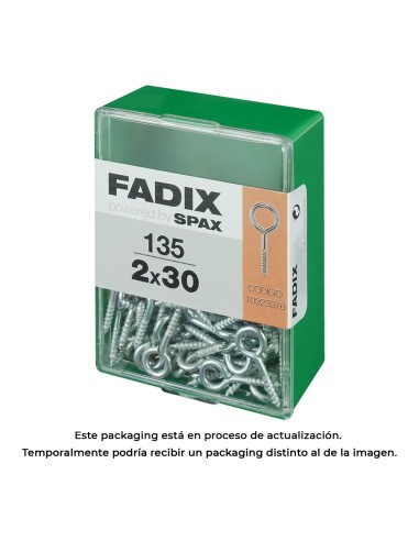 Caja m 135 unid. hembrilla cerrada cinc 2,0x30mm fadix