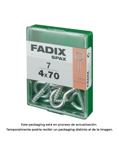 Caja m 7 unid. hembrilla cerrada cinc 4,0x70mm fadix