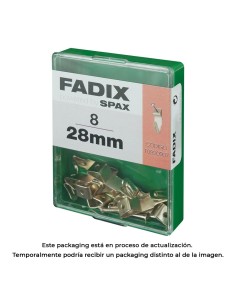 Caja m 8 unid. cuelgacuadros hansafix 28mm fadix