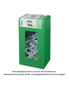 Caja l 200 unid. clavo cp acero 2,7x50mm fadix