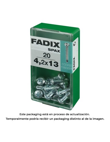 Caja s 20 unid. tornillo rosca chapa cr autot. 4,2x13mm fadix