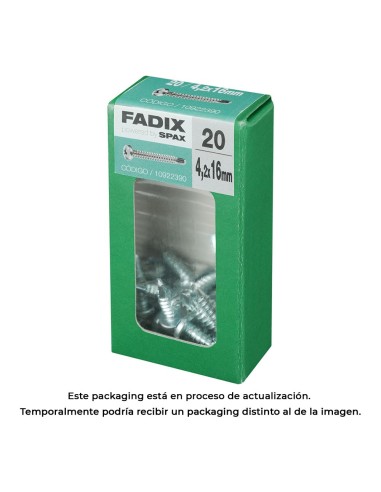 Caja s 20 unid. tornillo rosca chapa cr autot. 4,2x16mm fadix