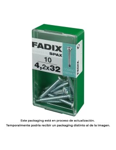 Caja s 10 unid. tornillo rosca chapa cr autot. 4,2x32mm fadix