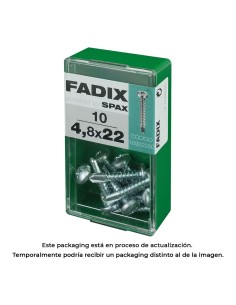 Caja s 10 unid. tornillo rosca chapa cr autot. 4,8x22mm fadix