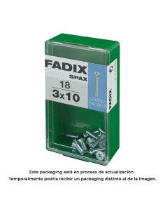 Caja s 18 unid. tornillo metrica cp m 3x10mm fadix
