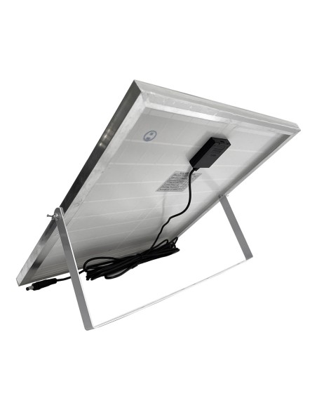 Ventilador de pie solar, blanco potencia 25 w, aspas ø40 cm