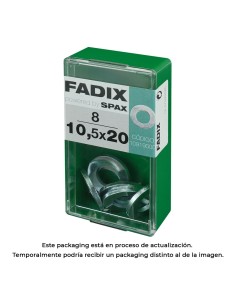 Caja s 8 unid. arandela plana cinc 10,5x20mm fadix