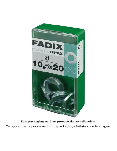 Caja s 8 unid. arandela plana cinc 10,5x20mm fadix