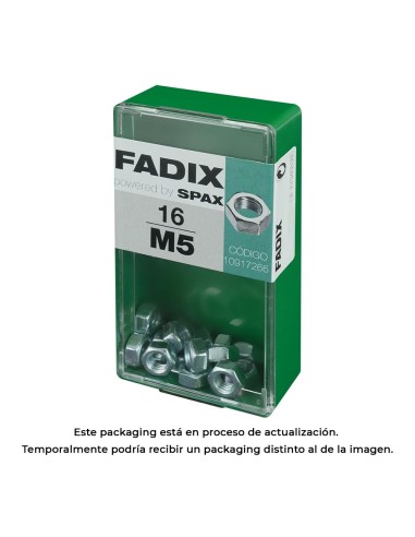 Caja s 16 unid. tuerca cinc m 5 fadix
