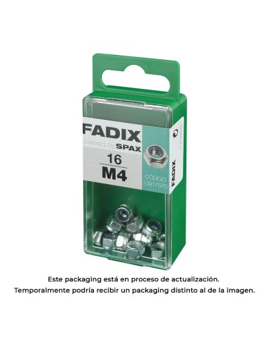 Caja s 16 unid. tuerca con autofreno cinc m 4 fadix