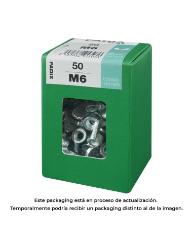 Caja l 50 unid. tuerca mariposa cinc m 6 fadix