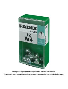 Caja s 12 unid. tuerca ciega cinc m 4 fadix
