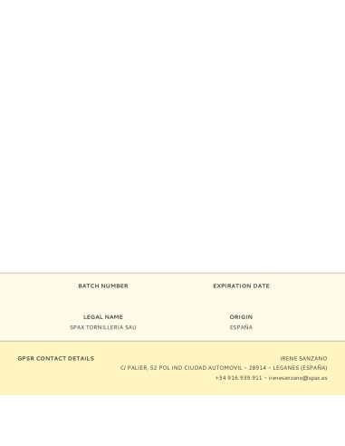 Caja l 40 unid. arandela ancha cinc 11,0x34x3mm...