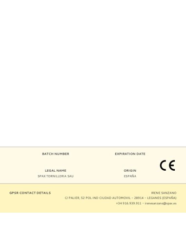 Caja 16 unid. tornillo madera spax cab. redonda...