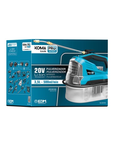 Pulverizador / sulfatadora 20 v (sin batería ni...