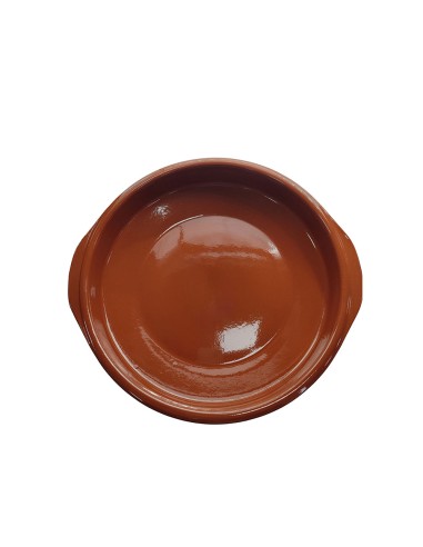 Cazuela clasica de barro con asas ø20 cm