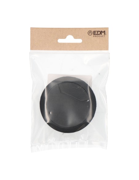 Blister tapon pasacables tpc01 ø60x22mm negro 90324 edm