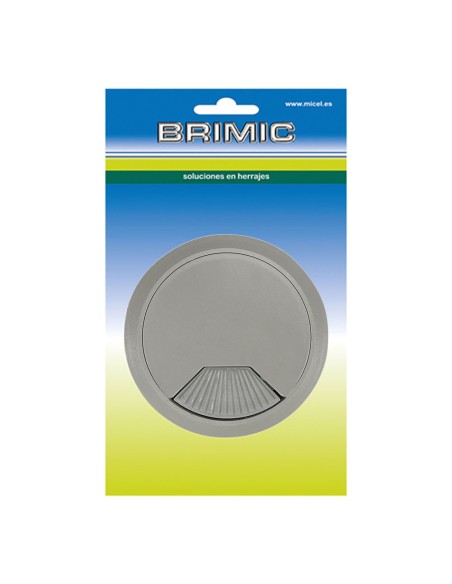 Blister tapon pasacables tpc01 ø60x22mm gris 90232 micel