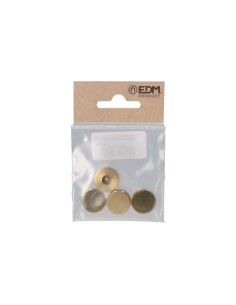 Pack 4 uds. embellecedor latón roscado liso 18 mm pulido 2